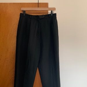 Vintage Black Wool Trouser